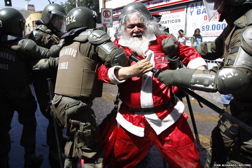 santa in trouble