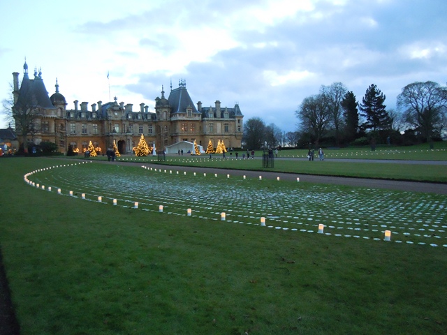 Waddesdon Manor, with CD installation in front