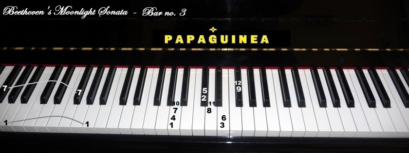 Beethoven's Moonlight Sonata Bar no.3